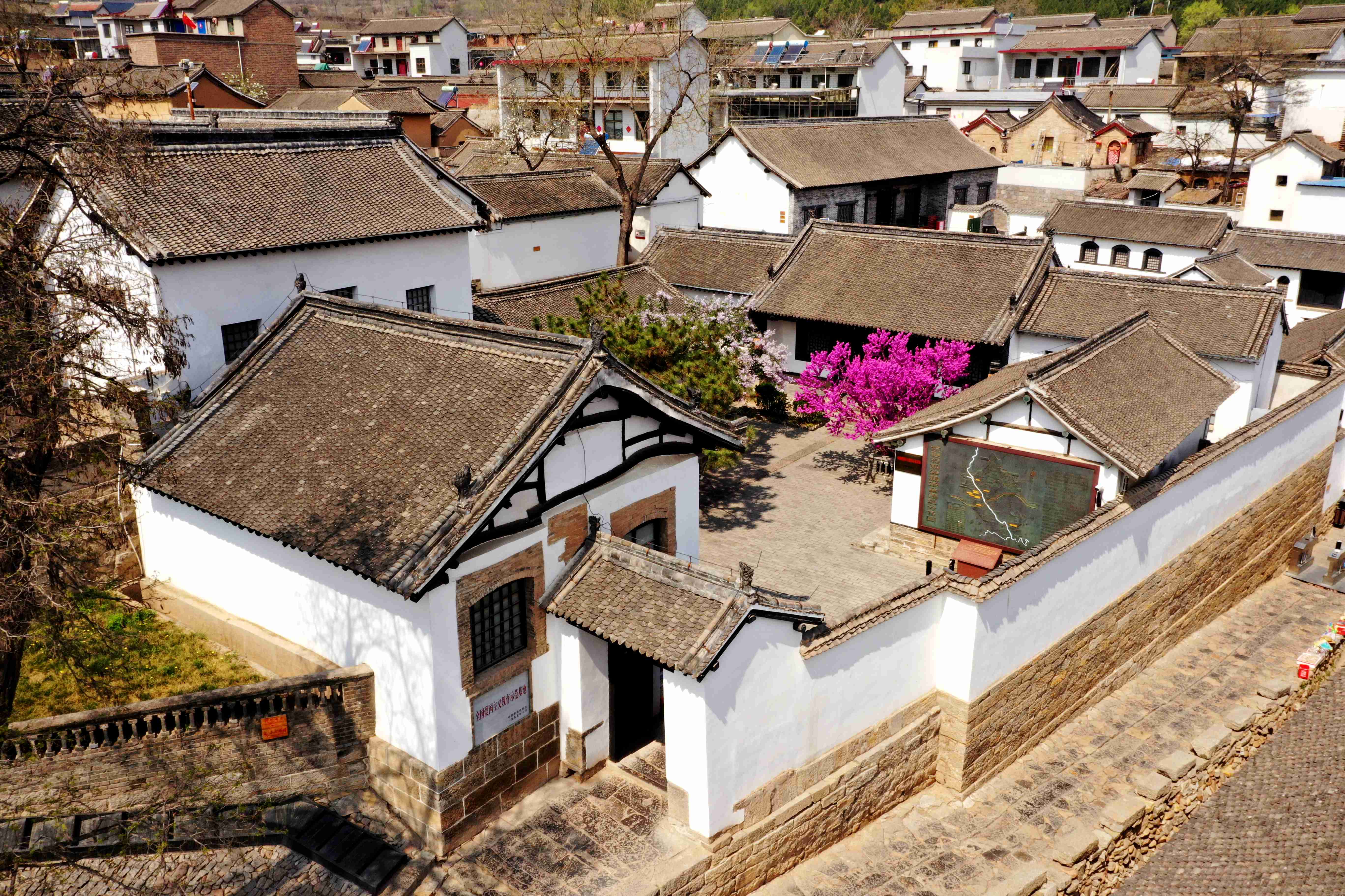 一二九师司令部旧址航拍